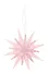 Новогоднее подвесное украшение Звезда розовая (пластик) (ПВХ бокс) (12х12) (12-09229-2-N15) - 0