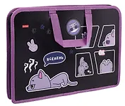 Папка для тетрадей А4 "Всё лень" 34*24,5*3,5см, пластик, молния, текст.ручки