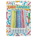 Набор свечей для торта Звезды (6шт) (8см)