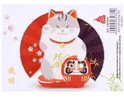 Алмазная мозаика на подрамнике "Кошка Манэки-нэко и Дарума", 20 х 30 см