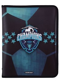 Папка для тетрадей «Champions» А4+, пластик, на молнии с трёх сторон, Erich Krause