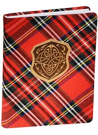 Ежедневник недатированный «Scotland» А6+, красный, 96 листов, экокожа, InFolio