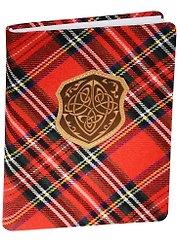 Ежедневник недатированный «Scotland» А6+, красный, 96 листов, экокожа, InFolio