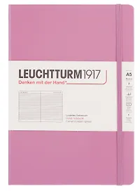 Книга для записей A5 125л лин. "Medium" тв.обложка, цвет пыльная роза, Leuchtturm1917