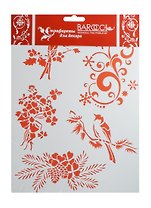 Трафарет пластиковый многоразовый Букет четырехлистника (НГ-033) (20х25см) (упаковка)