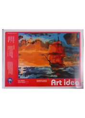 Картина по номерам Art Idea 21*29,7см. Парусник MINIA40173