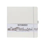 Скетчбук 20*20 80л "Sketchmarker" белый, 140г/м2, слоновая кость, тв.обл.