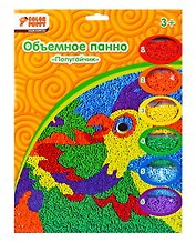Набор для дет. твор. Объемное панно "Попугайчик" (95140) (6 цв.) (3+) (упаковка) (Color Puppy)