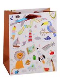 Пакет А5 23*18*10 "School science" детск., бум.мат.ламинат - 0