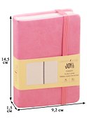 Записная книжка «Розовый кварц» А6, 96 листов в линейку, экокожа, Joy Book - 2