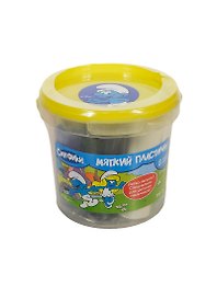 Мягкий пластилин Смурфики (24391) (8цв.) (700гр) (ведро)
