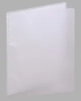 Папка 20ф B6 "Transparent" пластик, серая 