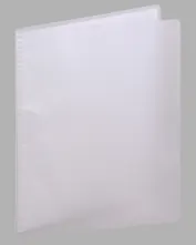 Папка 20ф B6 "Transparent" пластик, серая 