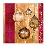 Салфетки Maki "НГ Елочные игрушки" 33*33*3сл. 20шт SLGW006001