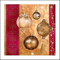 Салфетки Maki "НГ Елочные игрушки" 33*33*3сл. 20шт SLGW006001
