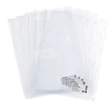 Папка-вкладыш A4 с расширением до 250 листов, 4 отверстия, ПВХ, прозрачный, 140мкм, deVENTE