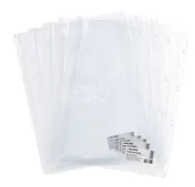 Папка-вкладыш A4 с расширением до 250 листов, 4 отверстия, ПВХ, прозрачный, 140мкм, deVENTE