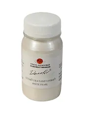 Краска акриловая "Деколор" белая перламутр.,100мл,банка, Таир