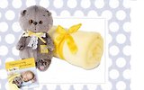 Мягкая игрушка Басик BABY с детским пледом (20 см) (BB-008)