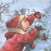 Наб. салф. для декупажа Зимняя прогулка (610936/101310) (2шт) (упаковка)