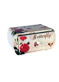 Шкатулка дерево Полет бабочки 7*12,3*6,8 см (740601)