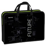 Папка для тетрадей А4 "FutureX" пластик, текст.ручки