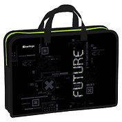 Папка для тетрадей А4 "FutureX" пластик, текст.ручки