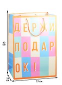 Пакет А3 42*33*10 Держи Подарок нейтр., бум.мат.ламинат - 1