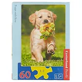 Пазл Castorland MIDI Щенок с розой 60эл, 32*23см В-06939