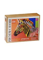 Картина по номерам (современная раскраска) Радужная зебра (16,5х13) (MINI16130006) (ФР-00000348) (14+) (Раскраска Mini) (Артвентура) (коробка)
