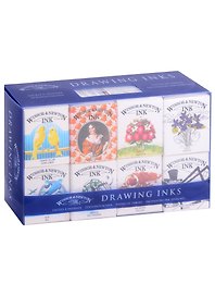 Тушь художественная 8 цв по 14мл "Коллекция Генри", блист, Winsor&Newton
