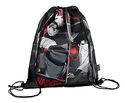 Мешок для сменной обуви "Naruto" 38*48см, черный, полиэстер