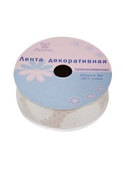 Тесьма с рисунком (PCR-009) (25мм х 3м) (лента декор. принтован.) (Рукоделие) (катушка)