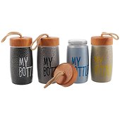 Бутылка My Bottle (кракелюр) (овал) (стекло) (330мл) (12-07599-LWY2H220) - 1