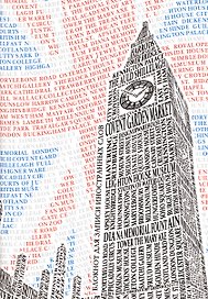 Тетрадь для записи иностранных слов «London», 64 листа в линейку, А5 - Listoff