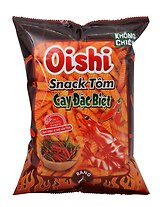 Чипсы OISHI супер острые со вкусом креветки, 68г