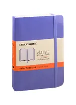 Записная книжка А6 96л лин. "CLASSIC POCKET" мягк.обл., гортензия синяя, резинка, ляссе, Moleskine