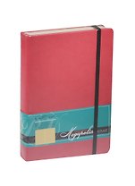 Ежедневник недат. А5 160л "MEGAPOLIS VELVET" фуксия, на резинке, иск.кожа, тонир.блок, карман, ляссе, Bruno Visconti