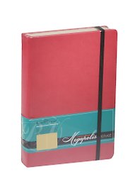 Ежедневник недат. А5 160л "MEGAPOLIS VELVET" фуксия, на резинке, иск.кожа, тонир.блок, карман, ляссе, Bruno Visconti