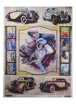 Рисовая бумага для декупажа Craft Premier Автоледи Вояж (CP00528) (А3) (25г/м) (упаковка) (Астра Севен)