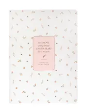 Тетрадь 48л кл. "April", белый, карт.обл., микротекстурирование, ламинация, скрепка