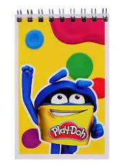 Блокнот А7 40л кл. "Play Doh" даблспираль, полн.УФ-лак
