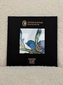 Платок "Ирисы" Ван Гог  шелк Армани 70х70