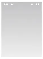 Бумага для флипчарта 20 листов, 64*96 белая, 80г/м2, перфорация