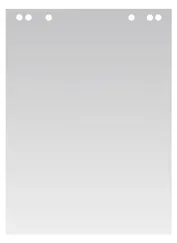 Бумага для флипчарта 20 листов, 64*96 белая, 80г/м2, перфорация