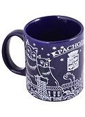 Кружка Краснодар синяя (фарфор) (300мл) (90-000/КРД) - 2