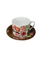 Набор кружка с блюдцем Лучший папа (200мл) (847067)