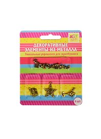 Набор металлических элементов «Поздравляю», 4 штуки