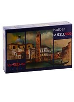Пазл HATBER Premium 260+500+260 элементов TRIPTYCH 3 картинки в 1 коробке-Прогулки по Европе