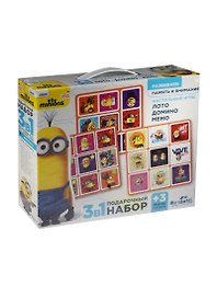 Игрушка, Подарочный набор, Оригами, 3в1 Minons